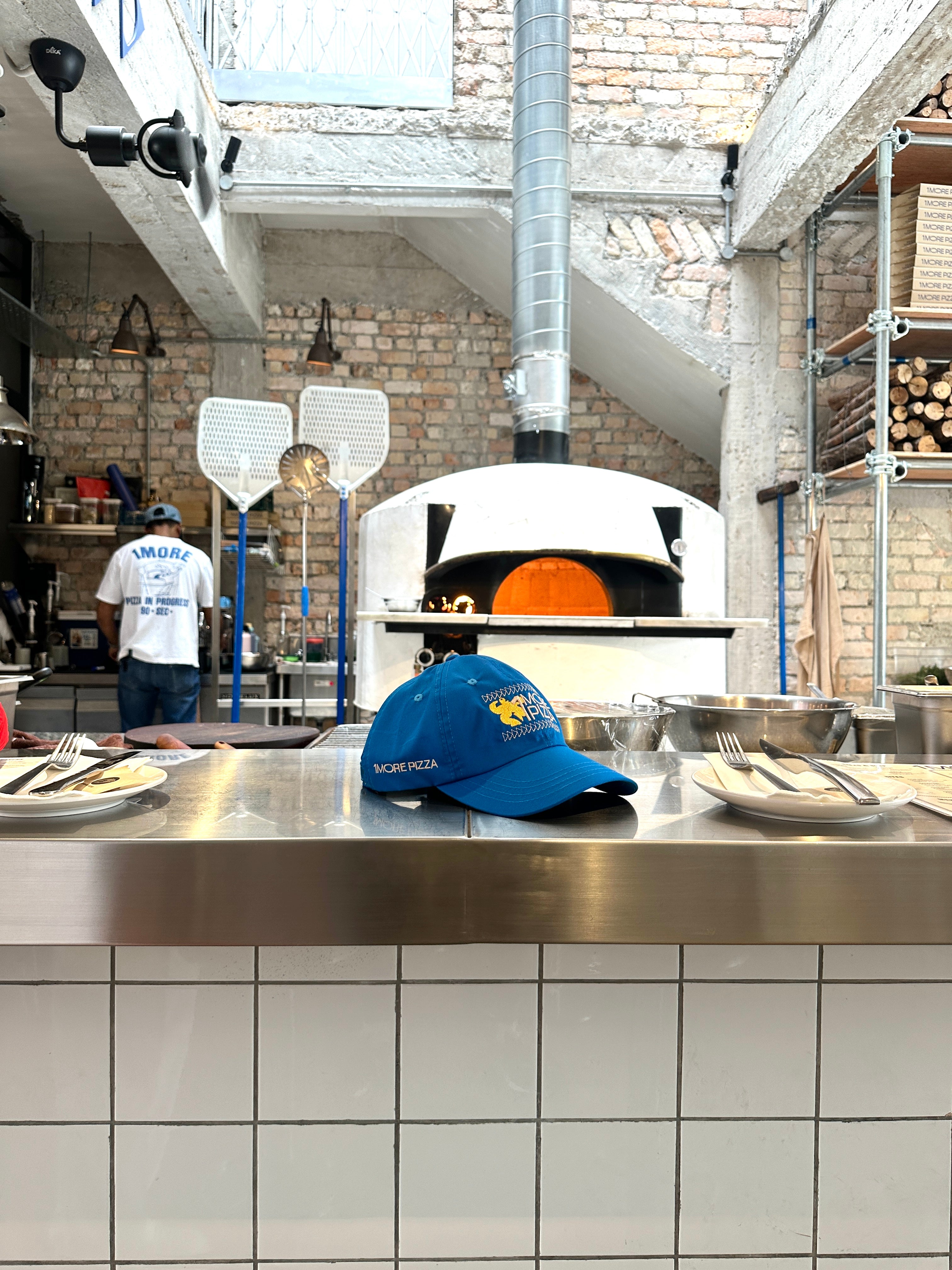 ALAS x 1MorePizza Pie Hat | Azure Blue